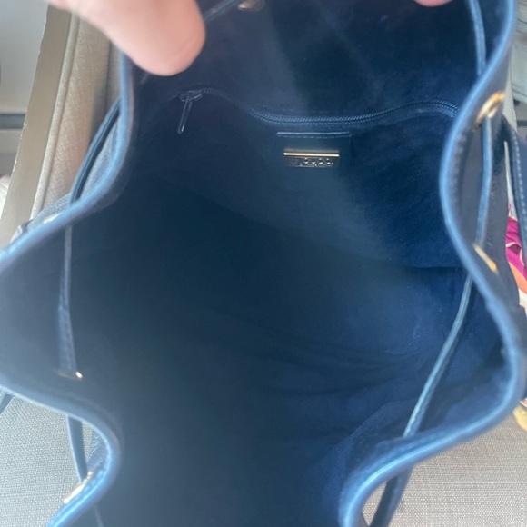 Authentic Gucci v web sherry line leather drawstring bucket bag 001.084.… - Picture 13 of 16